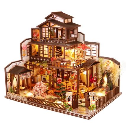 2Kids Toys - Miniatuur van een huis Luxe sakuravilla 2xAAA