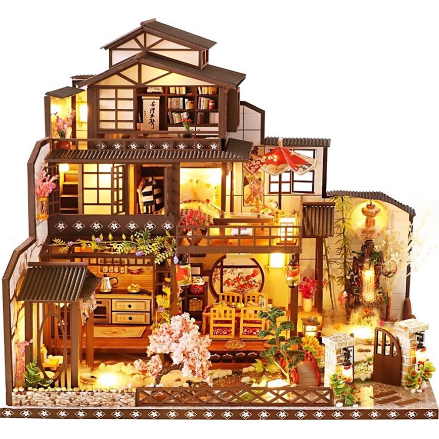 2Kids Toys - Miniatuur van een huis Luxe sakuravilla 2xAAA
