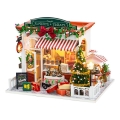 2Kids Toys - Miniatuur van het huisje Kerstbanketbakkerij 2xAAA