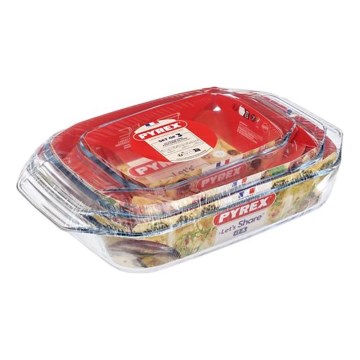 3-delige set PYREX-ovenschalen 1,4/3/4 l