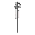 3-in-1 tuinweerstation 145 cm zwart