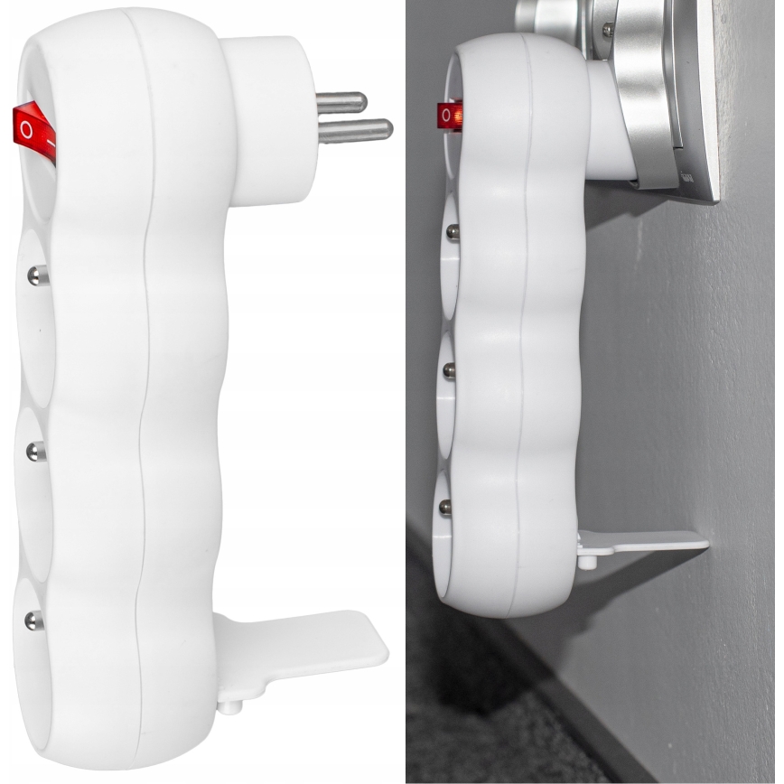 3-voudige stekkerdoos met schakelaar