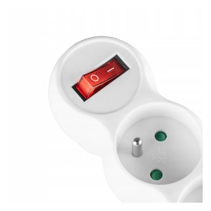 3-voudige stekkerdoos met schakelaar