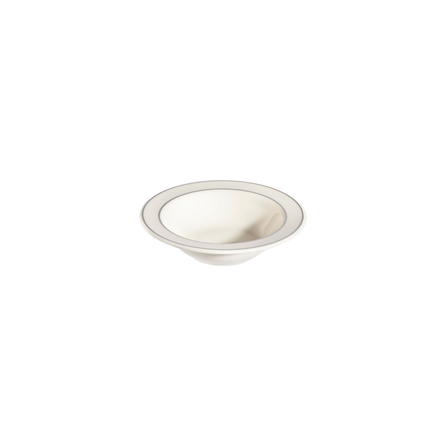 53-delige serviesset crème/zilver/porselein