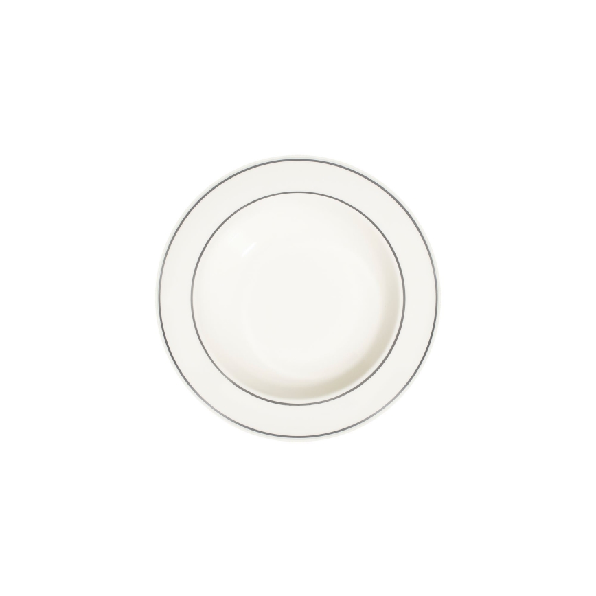 53-delige serviesset crème/zilver/porselein