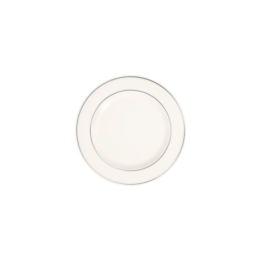 53-delige serviesset crème/zilver/porselein
