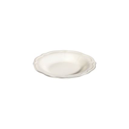 53-delige serviesset, wit/zilver/porselein