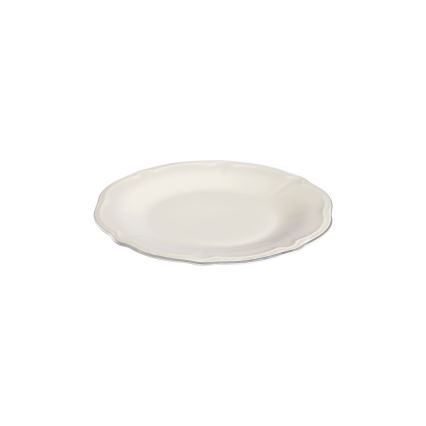 53-delige serviesset, wit/zilver/porselein