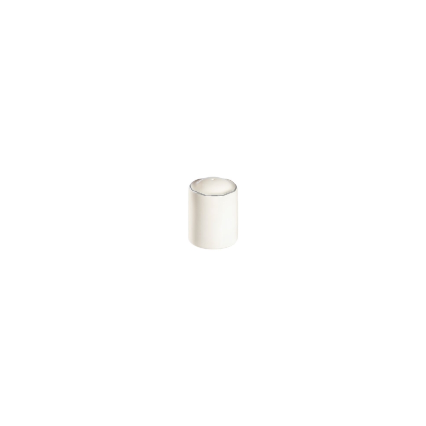 53-delige serviesset, wit/zilver/porselein