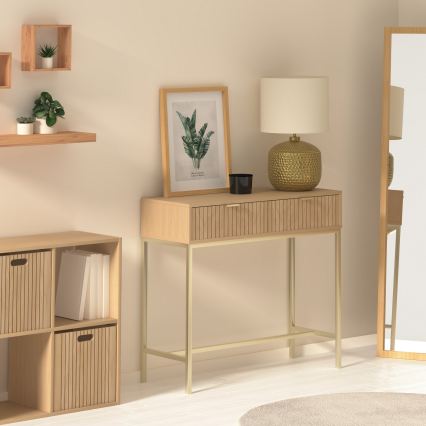 5five - Consoletafel OPUS 90x35 cm bruin