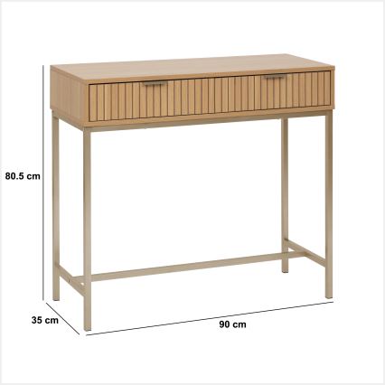 5five - Consoletafel OPUS 90x35 cm bruin