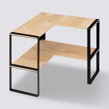 5five - Hoekplank PALO 40x40 cm beige/zwart