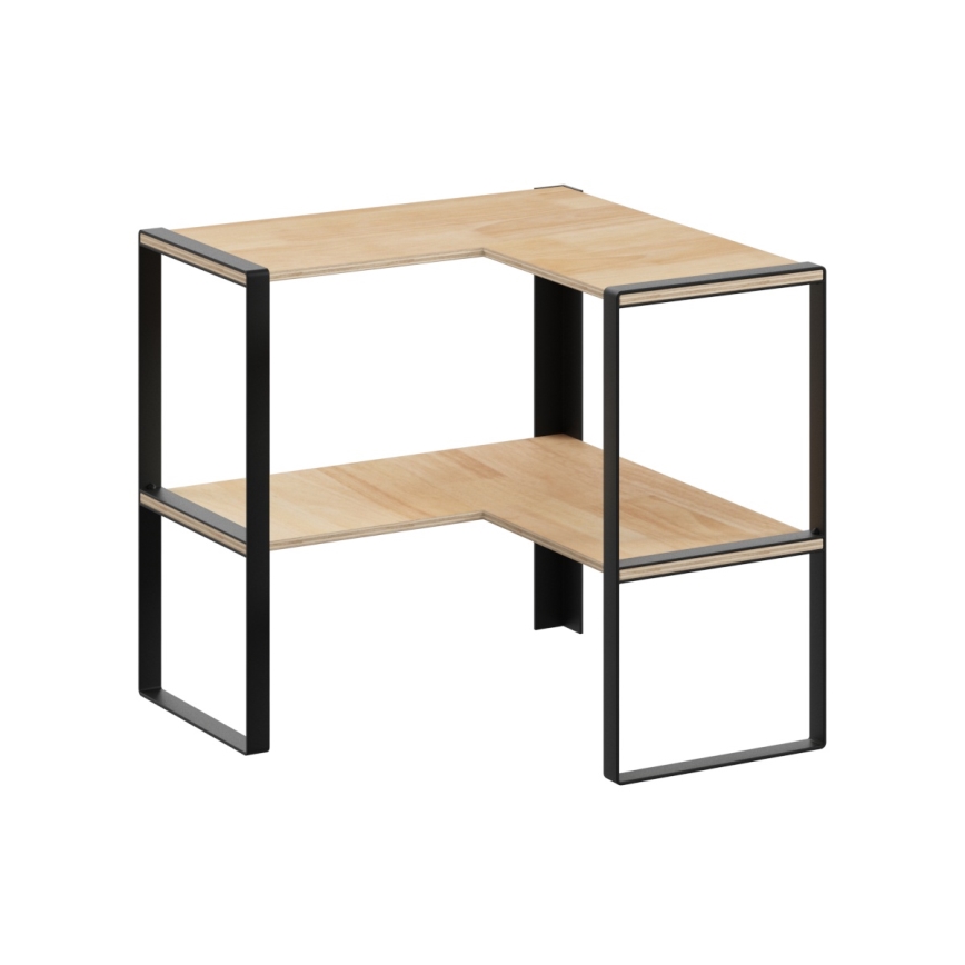 5five - Hoekplank PALO 40x40 cm beige/zwart