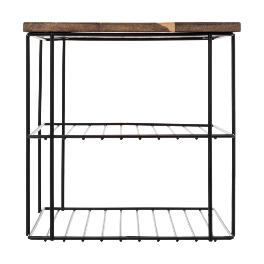 5five - Keukenplank BATO 24x24 cm zwart/acaciahout
