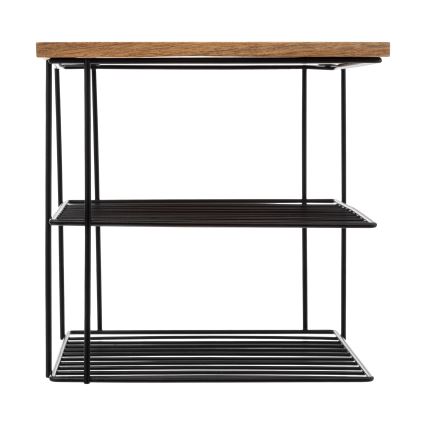 5five - Keukenplank BATO 24x24 cm zwart/acaciahout