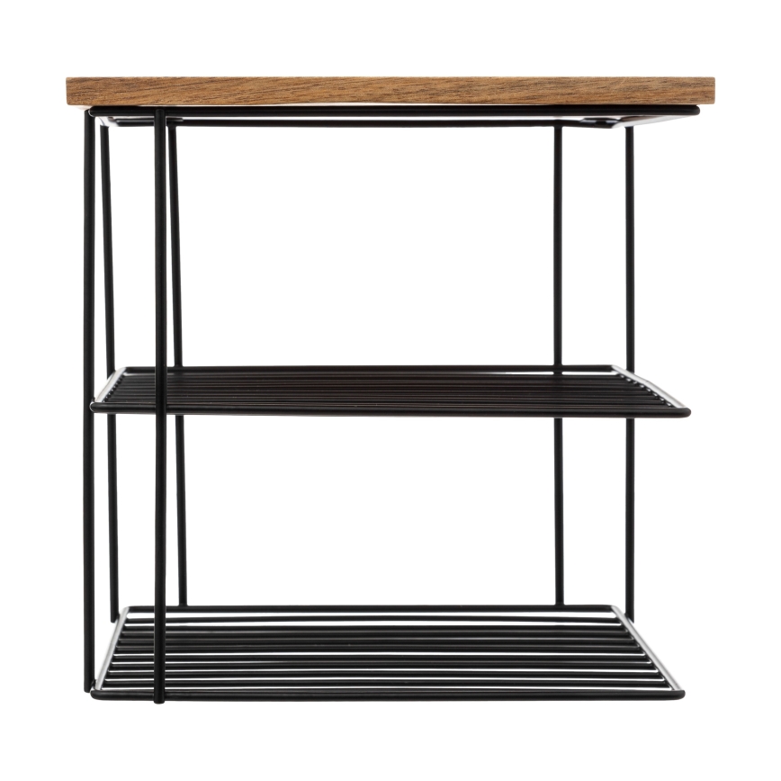 5five - Keukenplank BATO 24x24 cm zwart/acaciahout