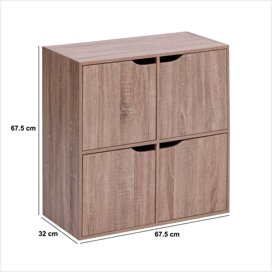 5five - Ladekast TIDY 68x68x32 cm, bruin