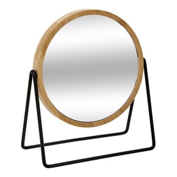 5five - Make-upspiegel SWING 20,5 x 17,5 cm bamboe rond