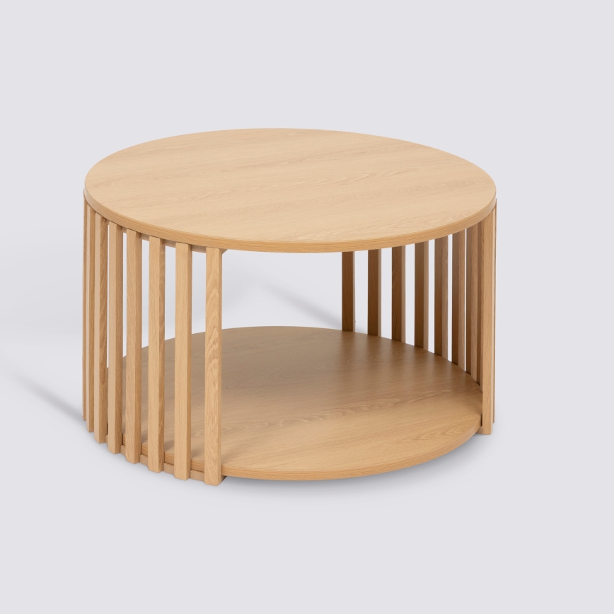 5five - Salontafel VINKY Ø 60 cm bruin