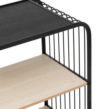 5five - Serveertafel/verrijdbare plank COLGE 74x43 cm zwart/beige
