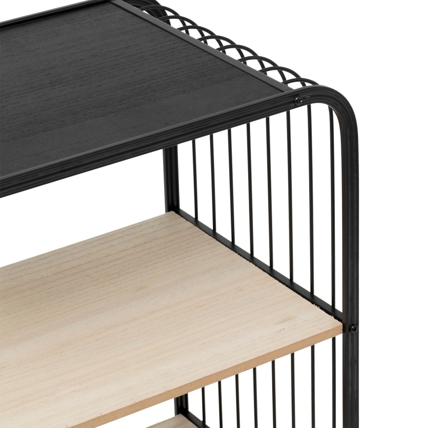 5five - Serveertafel/verrijdbare plank COLGE 74x43 cm zwart/beige