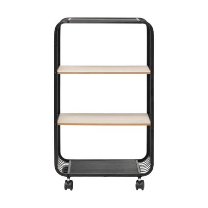5five - Serveertafel/verrijdbare plank COLGE 74x43 cm zwart/beige