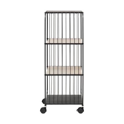 5five - Serveertafel/verrijdbare plank COLGE 74x43 cm zwart/beige