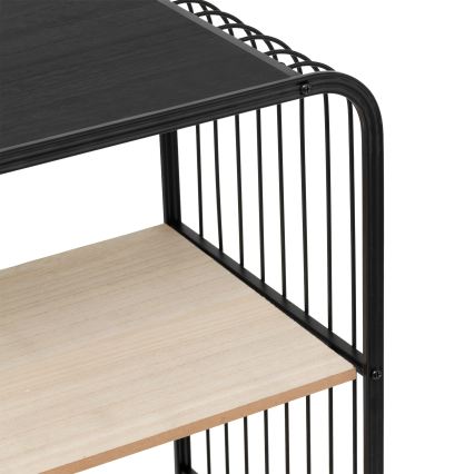 5five - Serveertafel/verrijdbare plank COLGE 97x55 cm zwart/beige