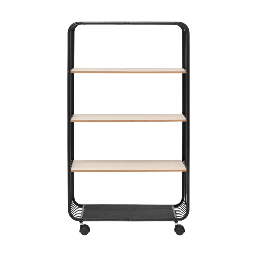 5five - Serveertafel/verrijdbare plank COLGE 97x55 cm zwart/beige