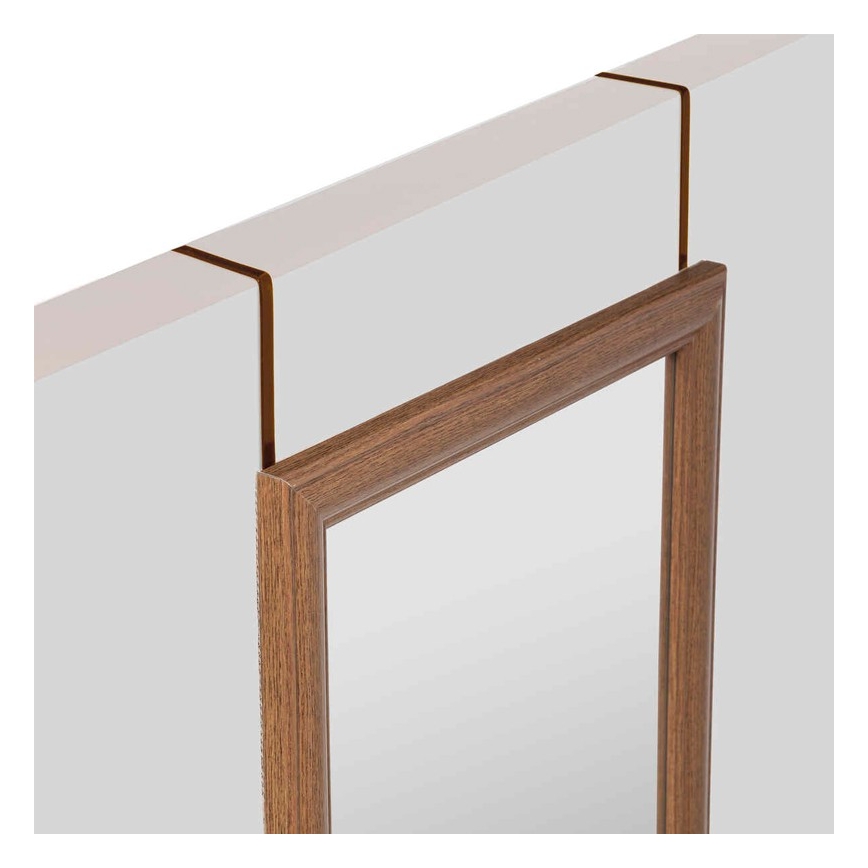 5five - Spiegel om over de deur te hangen MATCHING 125x35 cm bruin