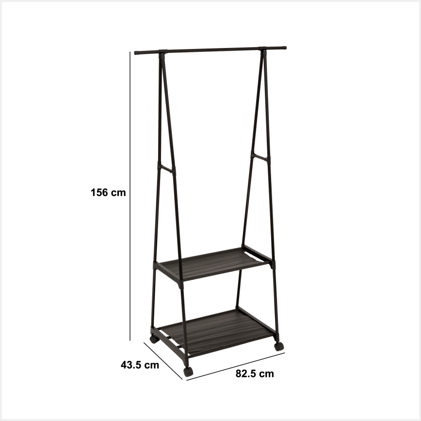 5five - Staande kapstok FESY 156x83 cm zwart