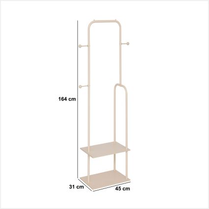 5five - Staande kapstok LENTY 164x45 cm crème