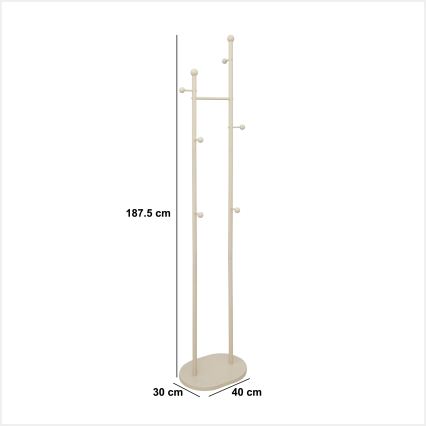 5five - Staande kapstok LENTY 188x40 cm crème
