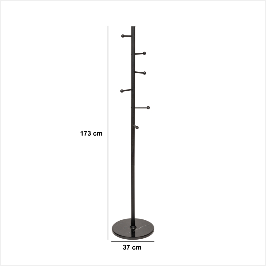 5five - Staande kapstok TIGE 173x37 cm zwart
