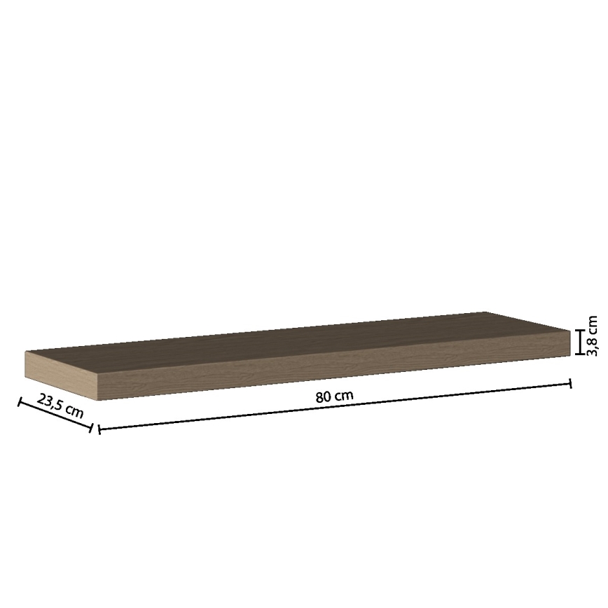 5five - Wandplank HYLE 80x24 cm eiken