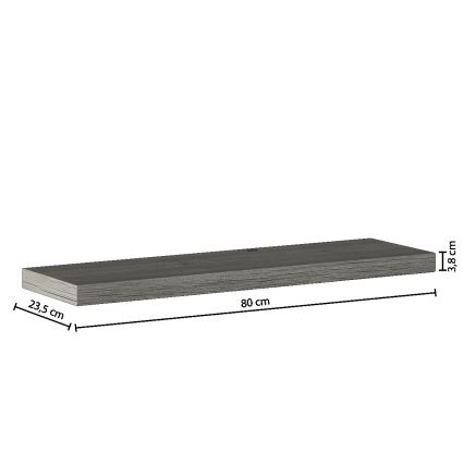 5five - Wandplank HYLE 80x24 cm grijze eik