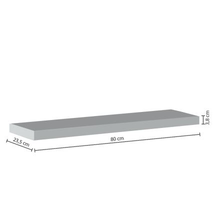 5five - Wandplank HYLE 80x24 cm wit