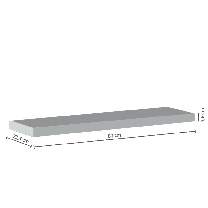 5five - Wandplank HYLE 80x24 cm wit