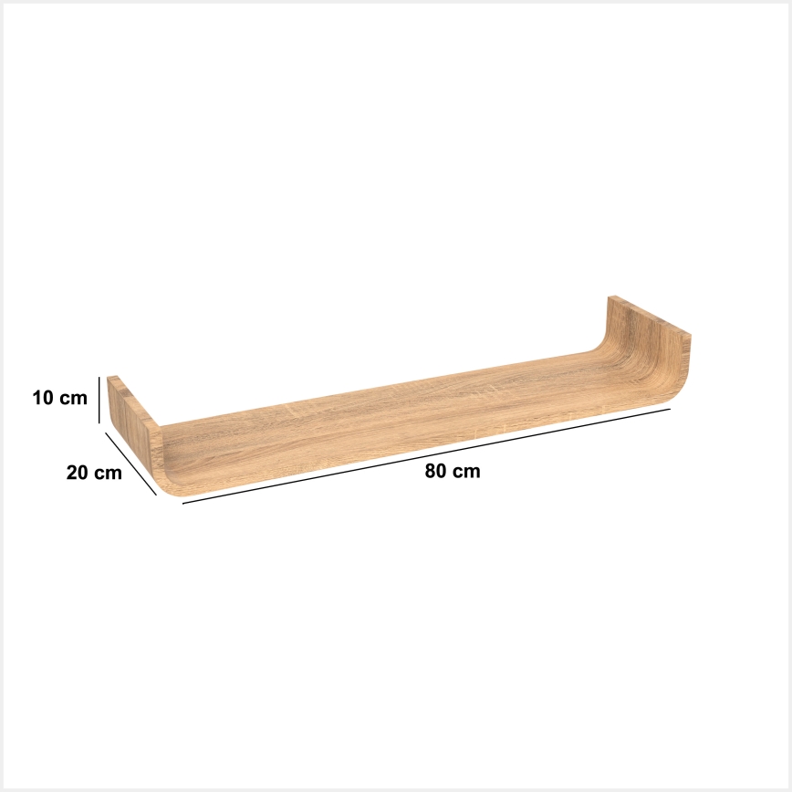 5five - Wandplank KAPTO 80x20 cm bruin