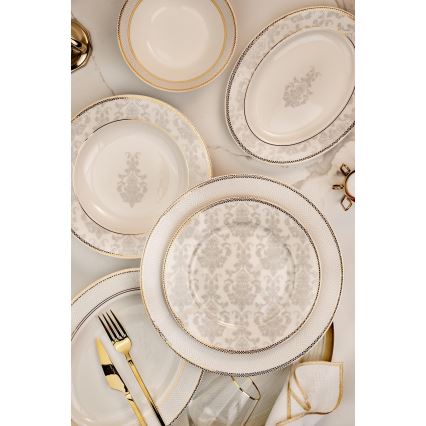 68-delige serviesset kleurrijk/bone china