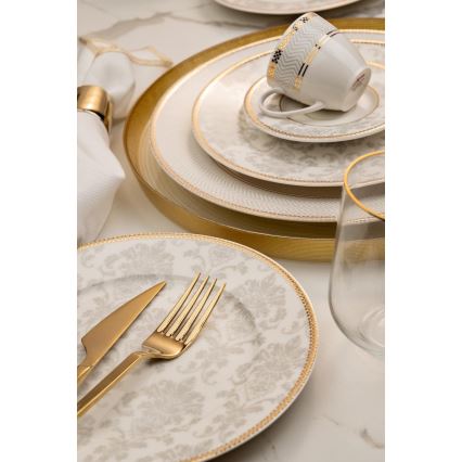 68-delige serviesset kleurrijk/bone china