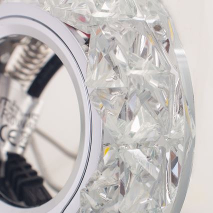 Emithor 71094 - LED Inbouwlamp CRYSTAL FIX 1xGU10/50W + LED/3W STRIPE