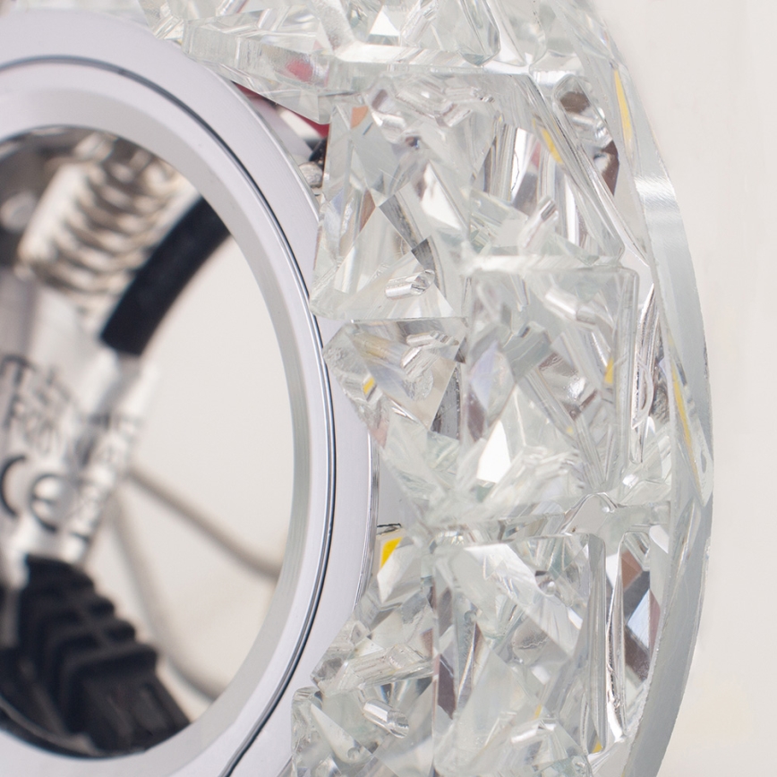 Emithor 71094 - LED Inbouwlamp CRYSTAL FIX 1xGU10/50W + LED/3W STRIPE