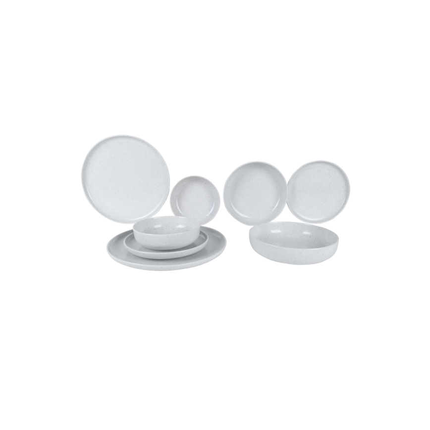 8-delig servies beige/porselein