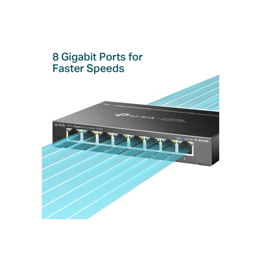 8-poorts Gigabit Easy Smart-switch