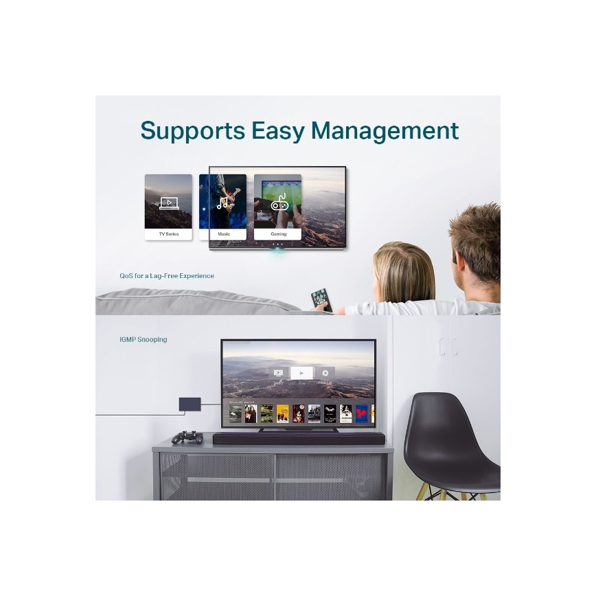 8-poorts Gigabit Easy Smart-switch