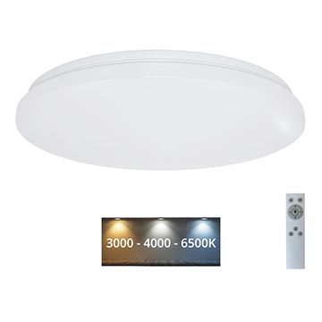 Brilagi - Dimbare LED plafondlamp OPAL LED/24W/230V 3000/4000/6500K + afstandsbediening