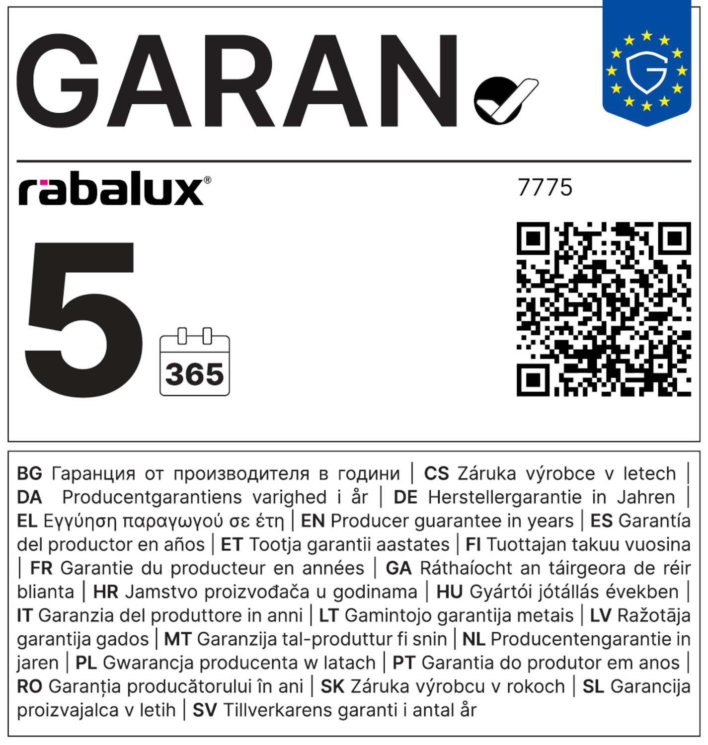 Garantie