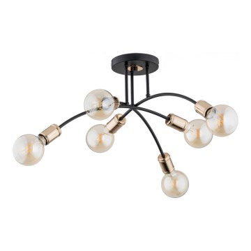 Aan plafond gevestigde hanglamp LANTI 6xE27/60W/230V