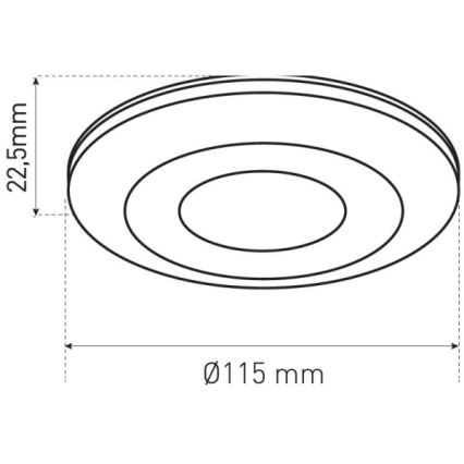 Aanwezigheidssensor PRES SENSOR 2000W wit